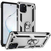 Бронированный Чехол до Samsung Galaxy Note 10 Lite, Nox Case Ring, серебряный