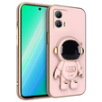 Чехол до Motorola Moto G53 5G, Astronaut, розовый rose gold