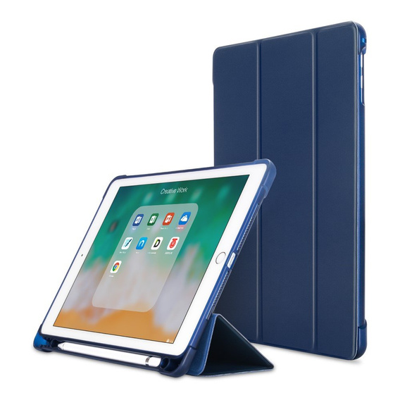 Чехол для iPad 9.7 2018 / 2017/ Air / Air 2, Smartcase с местом для стилуса, темно-синий