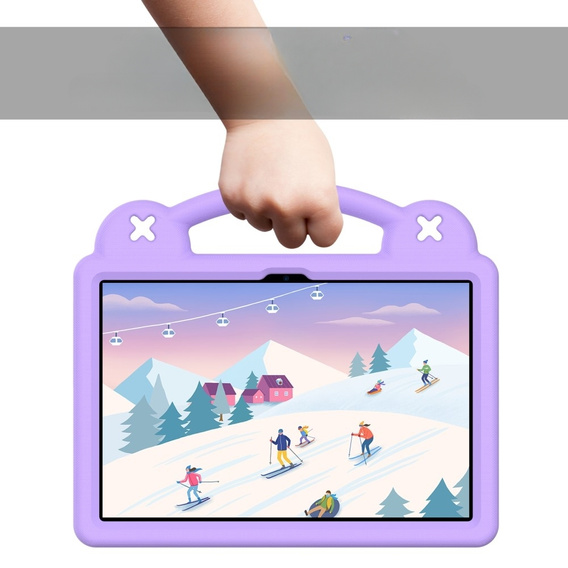 Дитячий чохол для планшета Lenovo Tab M10 10.1 Gen 3 TB-328FU/TB-328XU, Cute Patterns, з підставкою, фіолетовий