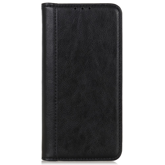 Чoхол до Sony Xperia 5 V, Wallet Litchi Leather, чорний