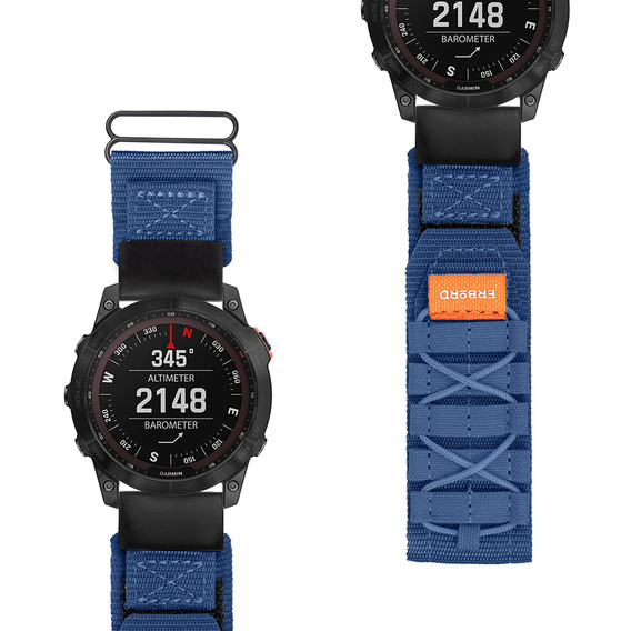 Нейлоновый ремешок ERBORD Runner Quickfit для часов Garmin Fenix 5/6/6 PRO/7 Forerunner 965/955/945