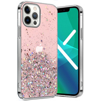 Чехол до iPhone 13 Pro, Glittery, розовый