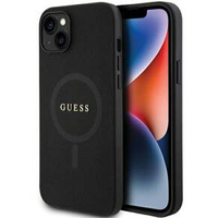 Чoхол GUESS до iPhone 15, Saffiano MagSafe, чорний