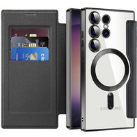 Откидной чехол для Samsung Galaxy S24 Ultra, RFID Wallet MagSafe CamShield, чёрный