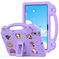 Дитячий чохол для планшета Lenovo Tab M10 X505F X605F / Tab P10-X705F/L / Huawei T5 10.1, Cute Patterns, з підставкою, фіолетовий