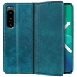 Чехол до Sony Xperia 5 IV 5G, Wallet Litchi Leather, зелёный