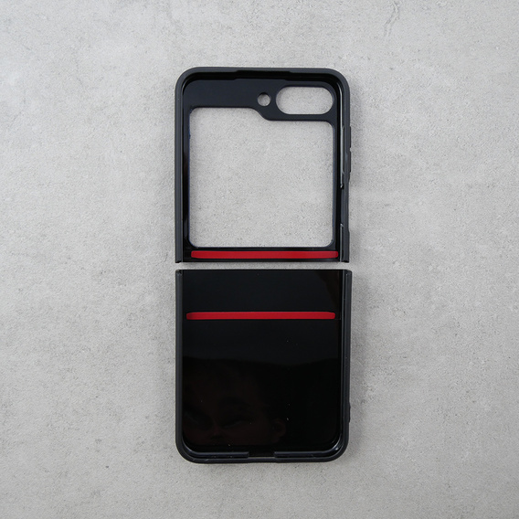Бронированный Чехол до Samsung Galaxy Z Flip5 5G, Nox Case Ring, чёрный