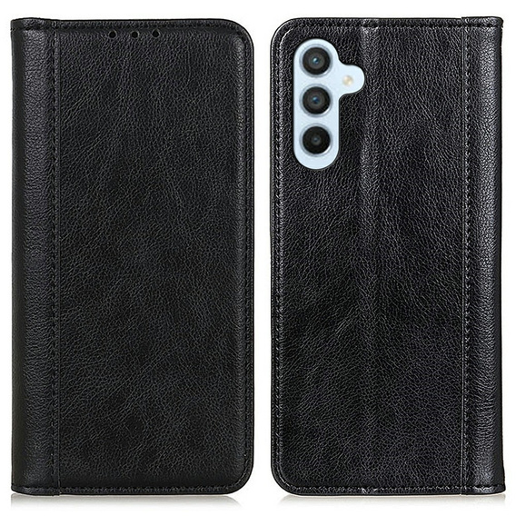 Чехол до Samsung Galaxy A26, Wallet Litchi Leather, чёрный