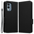 Откидной чехол для Nokia X30 5G, Wallet Litchi Magnet Case, чёрный