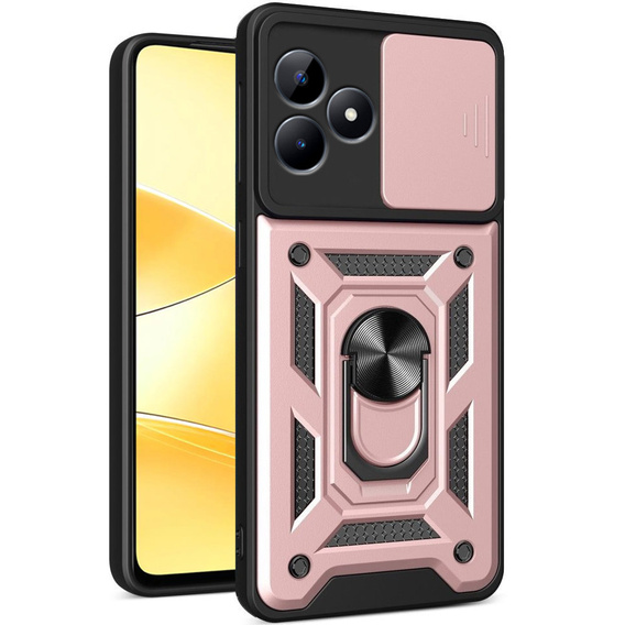 Чехол NOX Camera Slide Realme C51, CamShield Slide, розовый rose gold