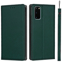 Кожаный чехол для Samsung Galaxy S20, ERBORD Grain Leather, зелёный