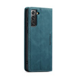 Чехол CASEME для Samsung Galaxy S21 FE, Leather Wallet Case, зелёный