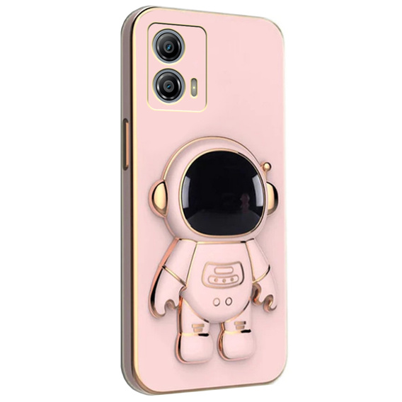 Чoхол до Motorola Moto G53 5G, Astronaut, рожевий rose gold