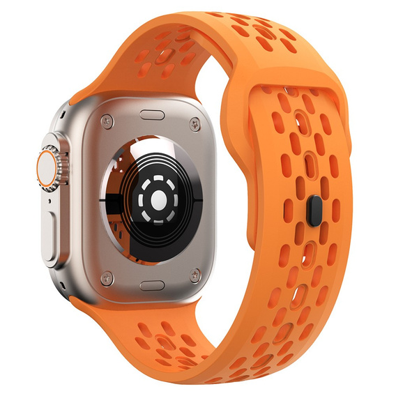 Силіконовий ремінець для Apple Watch 1/2/3/4/5/6/7/8/SE/ULTRA 42/44/45/49MM, помаранчевий