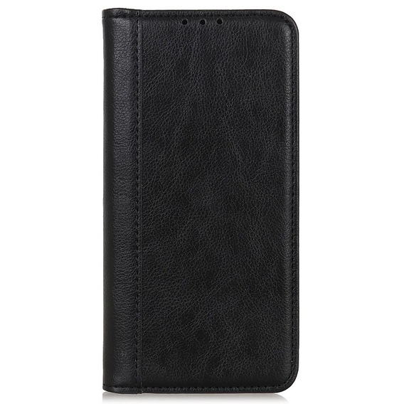 Чехол до Motorola Moto G24 / G24 Power / G04, Wallet Litchi Leather, чёрный