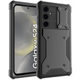 Чехол для Samsung Galaxy S24, ERBORD Rugged Case, чёрный