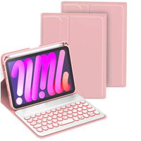 Чохол + клавіатура iPad mini 6 2021 8,3'', Magnetic Keyboard, рожевий rose gold