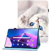 Чoхол до Lenovo Tab M10 Plus 10.6 Gen 3 125F/128F, Stand Case Card Slot, white cat