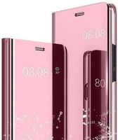 Чoхол до Oppo Reno5 5G, Clear View, рожевий