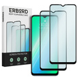 2x Закаленное стекло для Motorola Moto E13, ERBORD 3D на весь экран