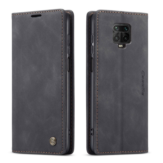 Чохол-сумка для Xiaomi do Redmi Note 9s / 9 Pro, Leather Wallet Case, чорний