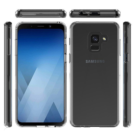 Чехол до Samsung Galaxy A8 2018, Fusion Hybrid, прозрачный