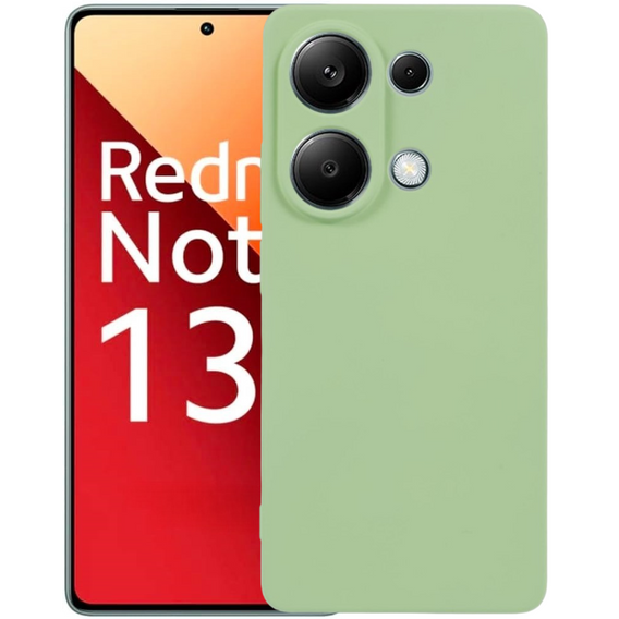 Чехол до Xiaomi Redmi Note 13 Pro 4G, Silicone Lite, зелёный