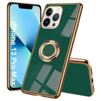 Чехол до iPhone 13 Pro Max, Electro Ring, зелёный