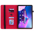 Чехол для Lenovo Tab M10 10.1 Gen 3, Wallet Pen Slot, красный