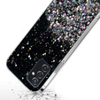 Чехол до Samsung Galaxy M52 5G, Glittery, чёрный