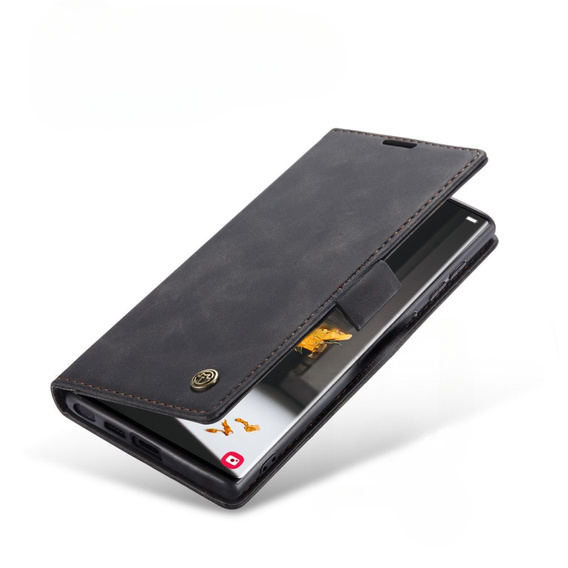 Чохол-сумка для Samsung Galaxy S22 Ultra, Leather Wallet Case, чорний