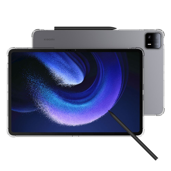 Чехол для Xiaomi Pad 6 Max, силиконовый, прозрачный