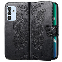 Откидной чехол для Samsung Galaxy M23 5G / M13, Butterfly, чёрный