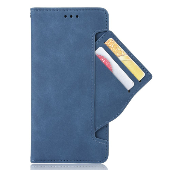 Откидной чехол для Motorola Edge 30 Ultra 5G, Card Slot, синий