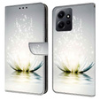 Откидной чехол для Xiaomi Redmi Note 12 4G, Wallet, Lotos Flower, серый