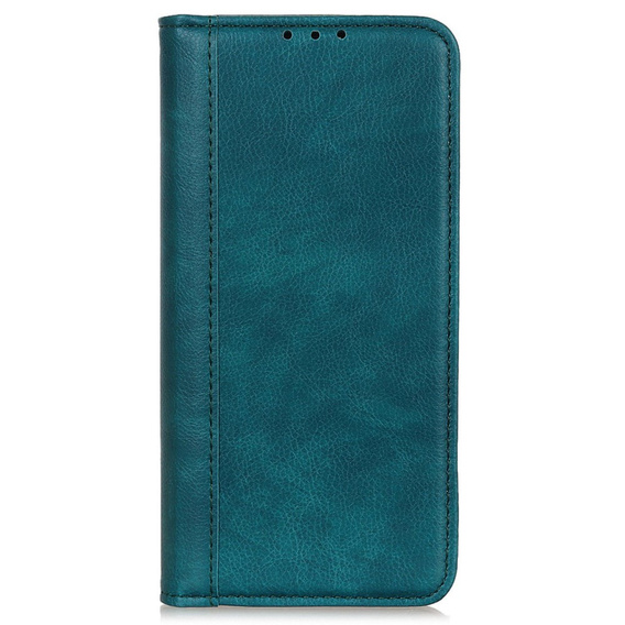 Чехол до OnePlus 12 5G, Wallet Litchi Leather, зелёный