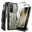 Чохол для Samsung Galaxy S24 Ultra, Tongate MECH Series Clip, сірий