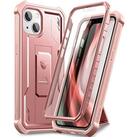 Бронированный чехол для iPhone 13 / 14, Dexnor Full Body, розовый rose gold