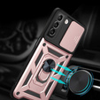 Чохол NOX Camera Slide Samsung Galaxy S22 5G, CamShield Slide, рожевий rose gold