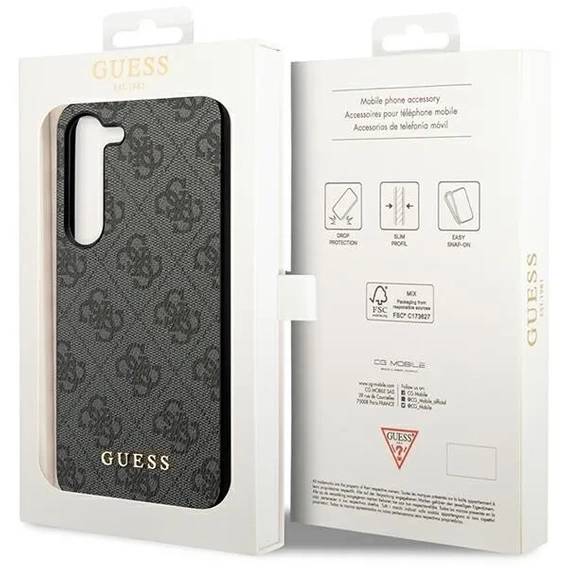 Чехол GUESS до Samsung Galaxy S24, 4G Charms Collection Hardcase, серый