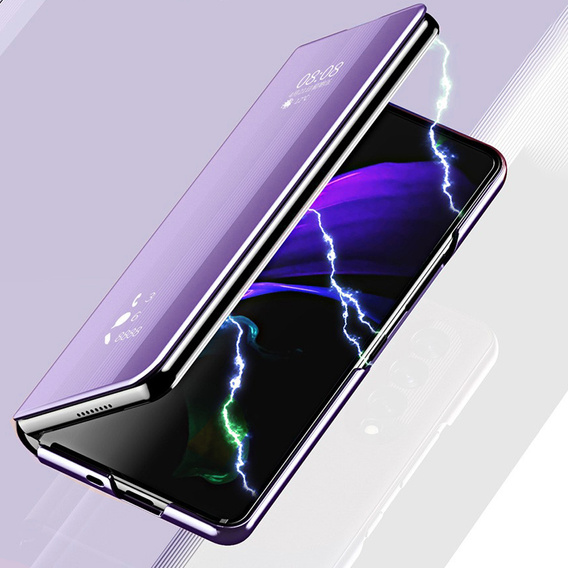 Чoхол до Samsung Galaxy Z Fold3 5G, Clear View, фіолетовий