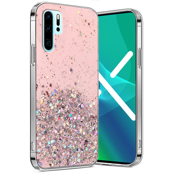 Чехол до Huawei P30 Pro, Glittery, розовый