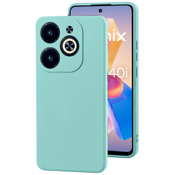 Чехол до Infinix Hot 40i, Silicone Lite, мятный