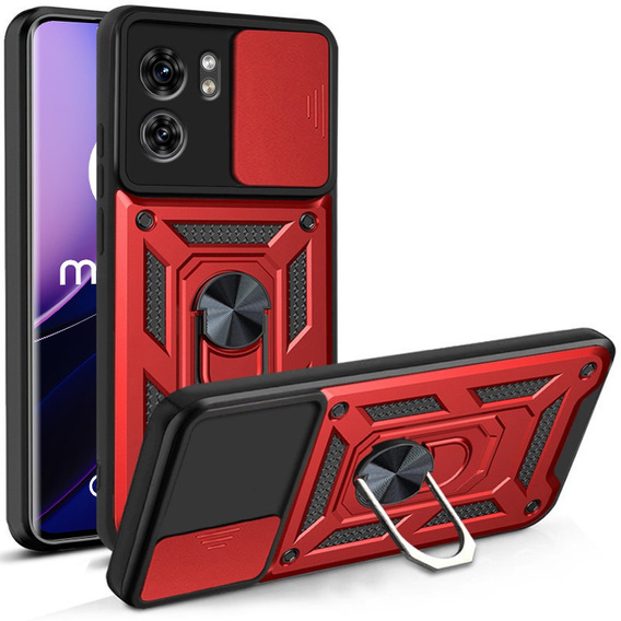 Чехол NOX Camera Slide Motorola Edge 40, CamShield Slide, красный
