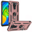 Броньований Чoхол до Xiaomi Redmi Note 9, Nox Case Ring, рожевий rose gold