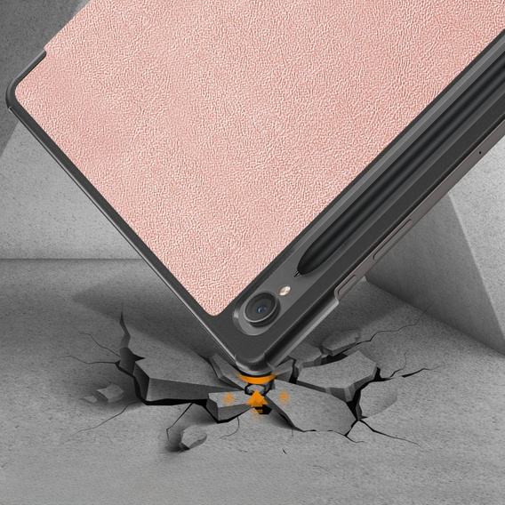 Чохол для Samsung Galaxy Tab S9, Smartcase з місцем для стилуса, рожевий rose gold