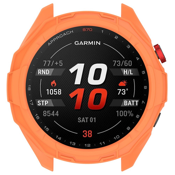 Чохол для Garmin Approach S70 42 мм, помаранчевий