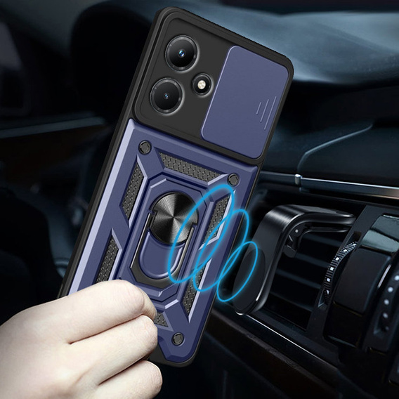 Чехол NOX Camera Slide Infinix Hot 30i, CamShield Slide, синий
