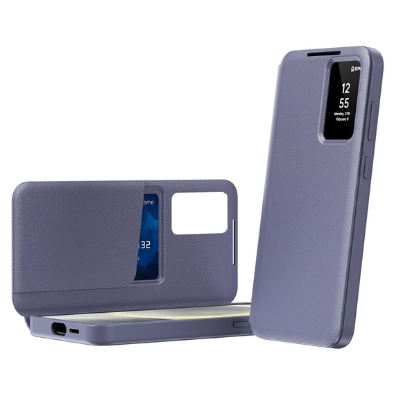 Флип-кейс для Samsung Galaxy S23 Ultra, Smart View Wallet, фиолетовый